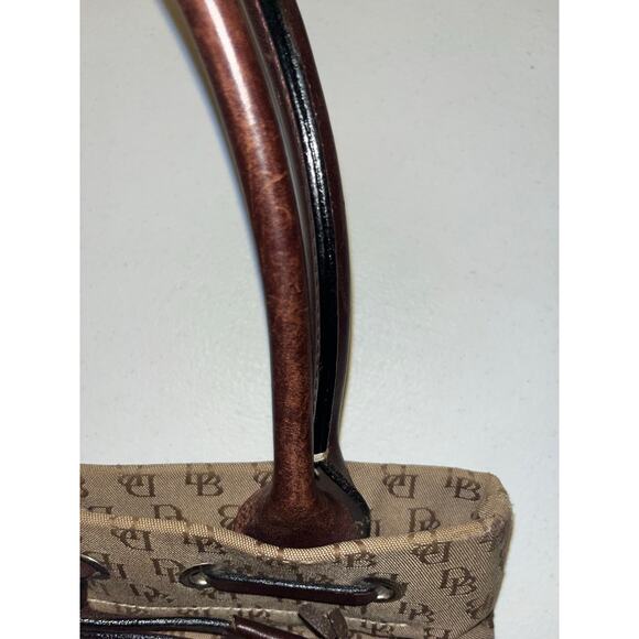 Vintage Dooney & Bourke tan and brown handbag - Picture 6 of 16